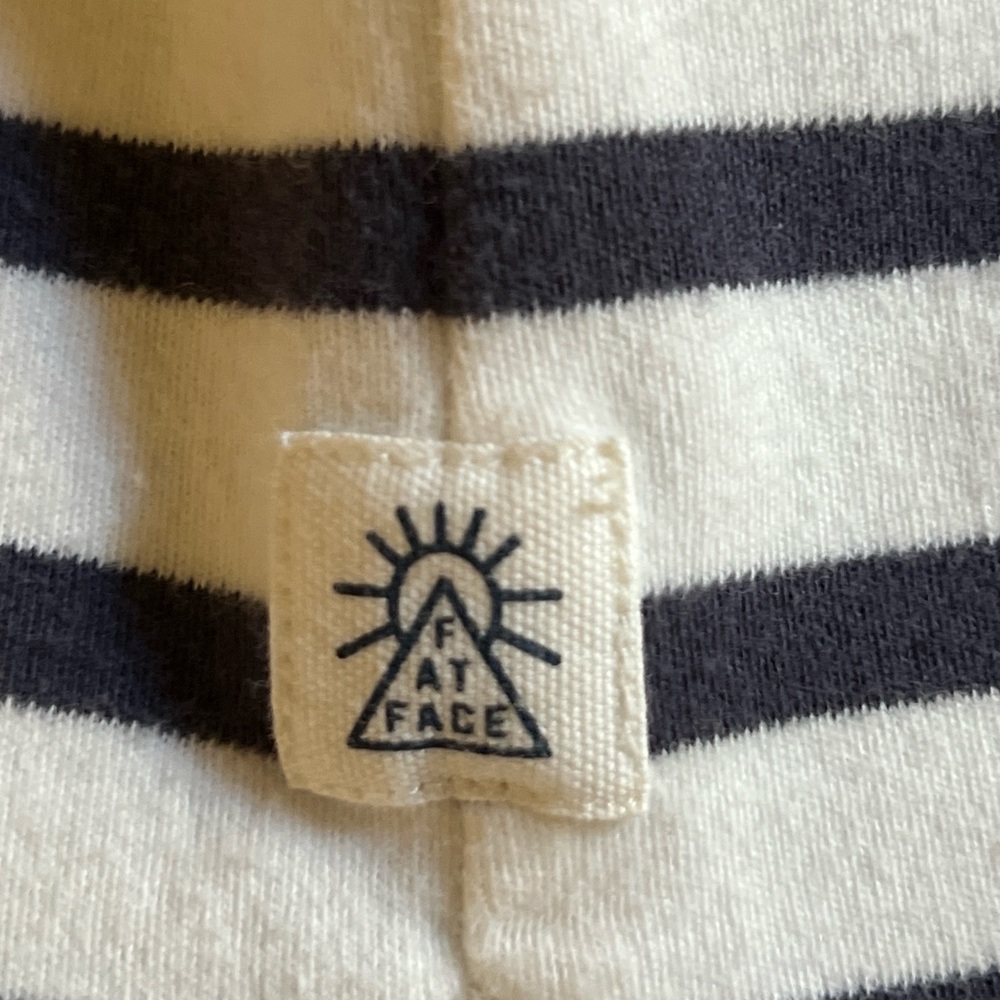 Fat Face Blue and White Striped Tunic Top - Picture 8 of 12